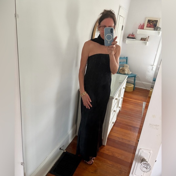 Anthropologie Black Strapless Dress - Picture 2 of 4